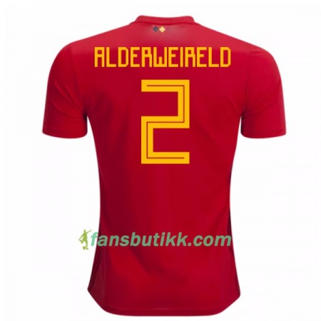 Fotball-VM 2018 Belgia drakt Alderweireld 2 Hjemmetrøye